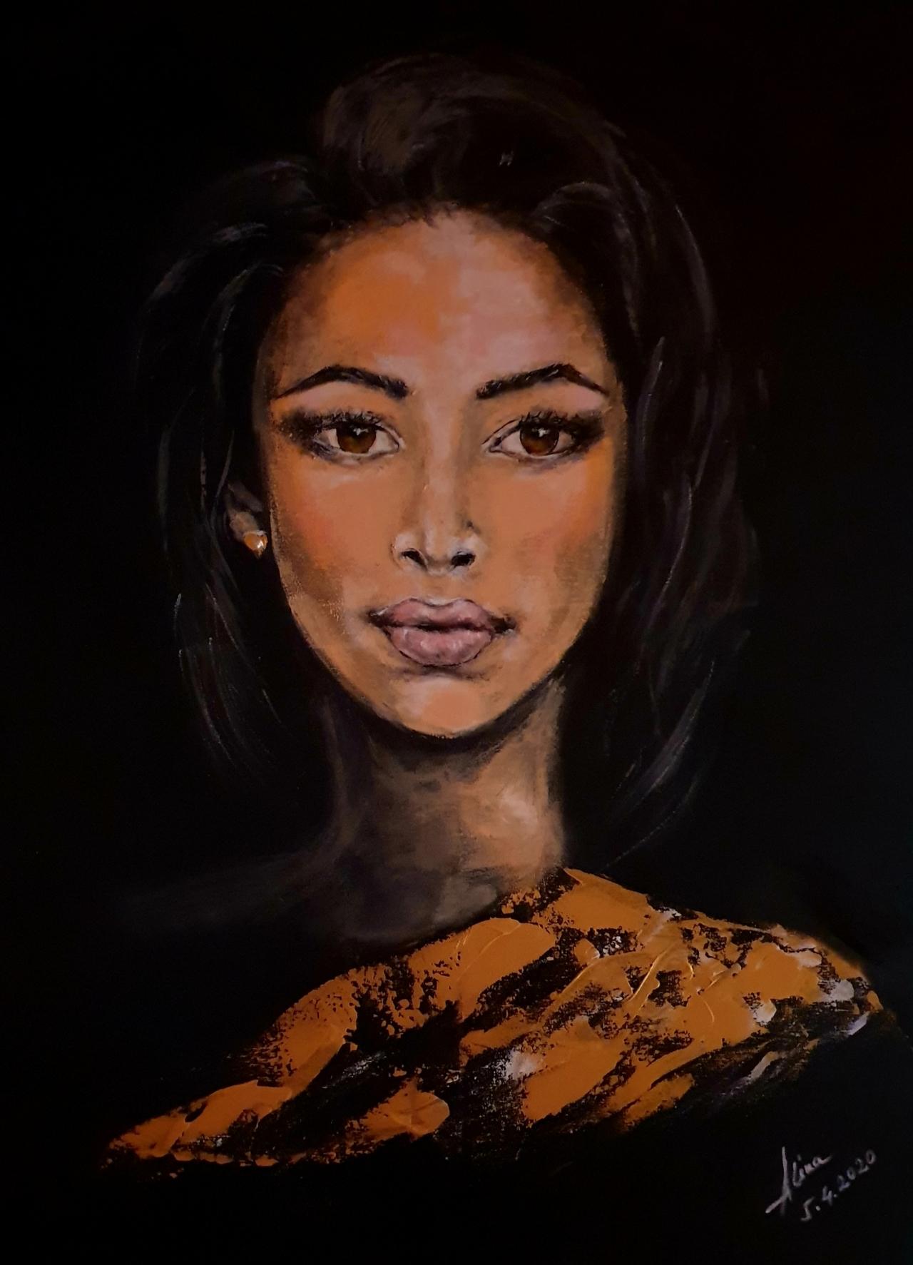 ArteDiAlina.com painting: Just one look